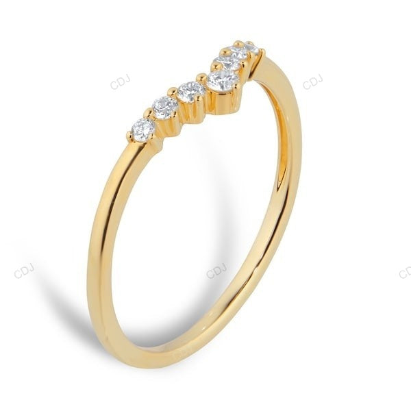 Yellow Gold Lab Grown Diamond Ring For Everyday