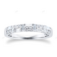 White Gold Lab Grown Diamond Wedding Band For Every Day