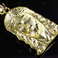1.5 inch Yellow Gold Plain Jesus Pendant hip hop jewelry CustomDiamJewel