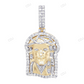 Yellow Gold Lab Grown Diamond Jesus Frame Pendant hip hop jewelry CustomDiamJewel