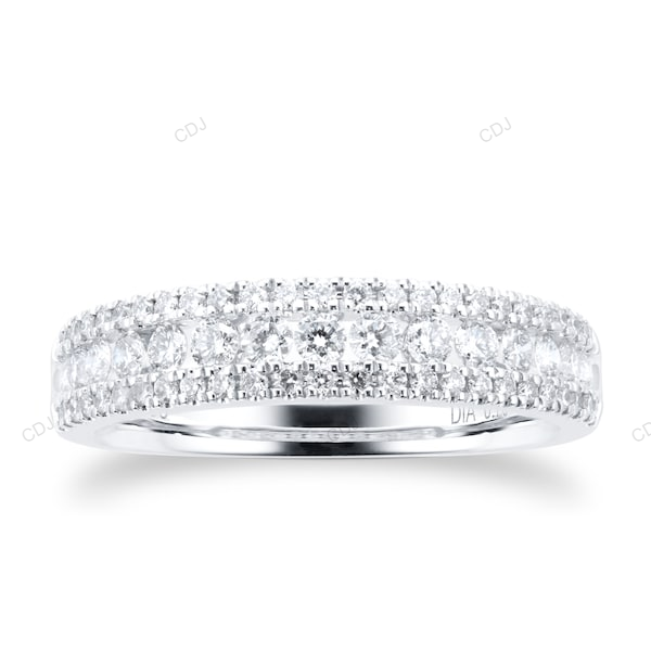 Sustainable Lab Grown Diamond Gold Wedding Band