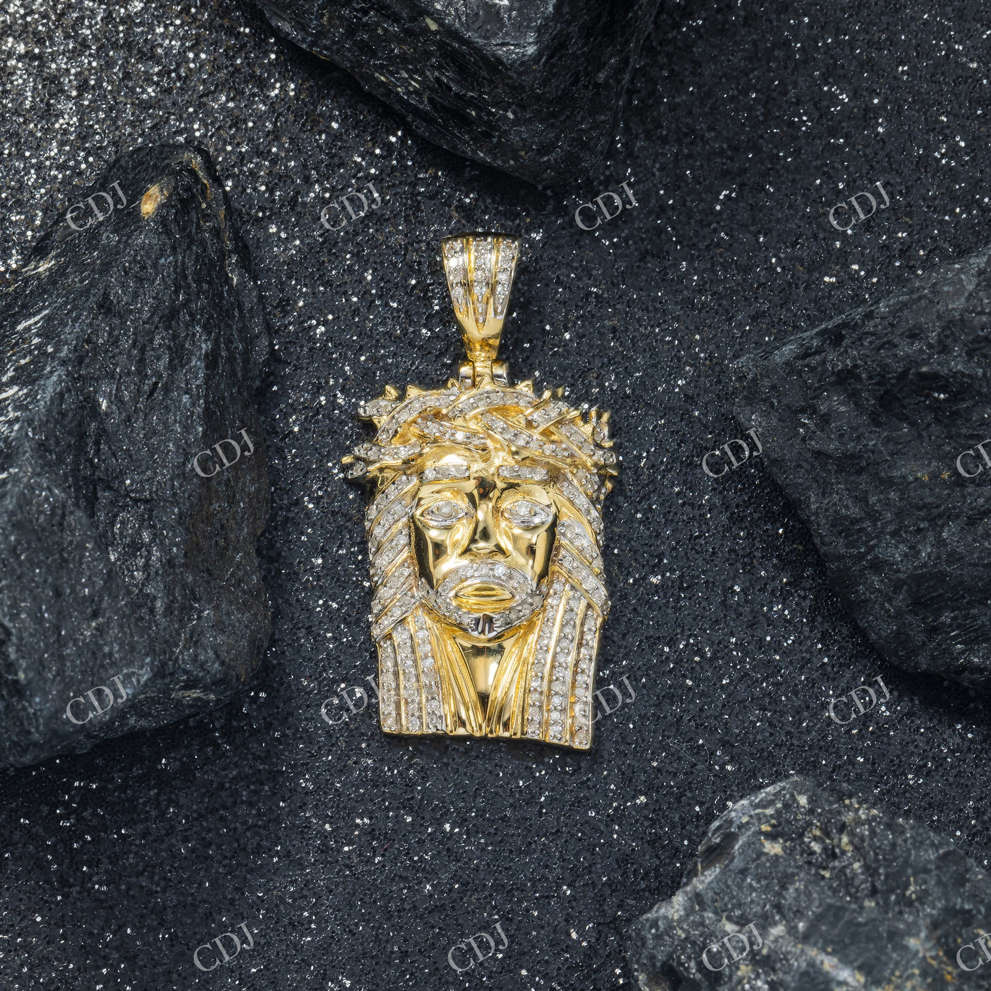 925 Silver Moissanite Iced Out Jesus Pendant Hip Hop Pendent customdiamjewel