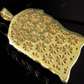 Men's Yellow Solid Gold Jesus CVD Diamond Hip Hop Pendant hip hop jewelry CustomDiamJewel