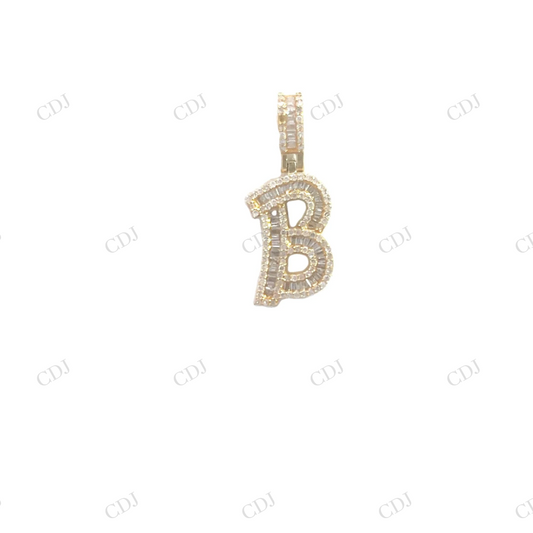 Luxury Moissanite Letter B 925 Silver Pendant Hip Hop Pendent customdiamjewel