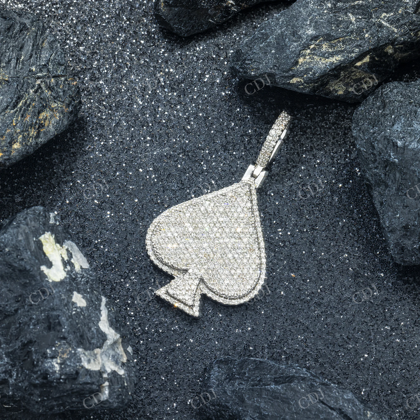 Leaf Iced Out 925 Silver Moissanite Pendant Hip Hop Pendent customdiamjewel