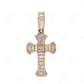 Religious Hip Hop 925 Sterling Silver Moissanite Cross Pendant Hip Hop Pendent customdiamjewel
