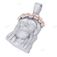 Two-Tone Lab Grown Diamond Iced Out Jesus Pendant hip hop jewelry CustomDiamJewel