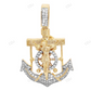 Anchor Lab Grown Diamond Tow-Tone Jesus Pendant hip hop jewelry CustomDiamJewel