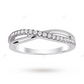White Solid Gold Lab Grown Diamond Wedding Band