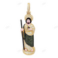 2.15 CTW Yellow Gold St Jude Large Enamel CVD Diamond Pendant hip hop jewelry CustomDiamJewel
