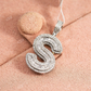 925 Silver Moissanite Initial “S” Pendant Hip Hop Pendent customdiamjewel