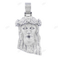White Gold Iced Out Lab Grown Diamond Jesus Pendant hip hop jewelry CustomDiamJewel