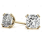 White Gold Lab Grown Diamond Stud Earring For Everyday