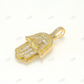 Iced Out Hamsa Hand 925 Silver Pendant Hip Hop Pendent customdiamjewel