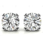 Double Prong Yellow Gold Lab Grown Diamond Earrings
