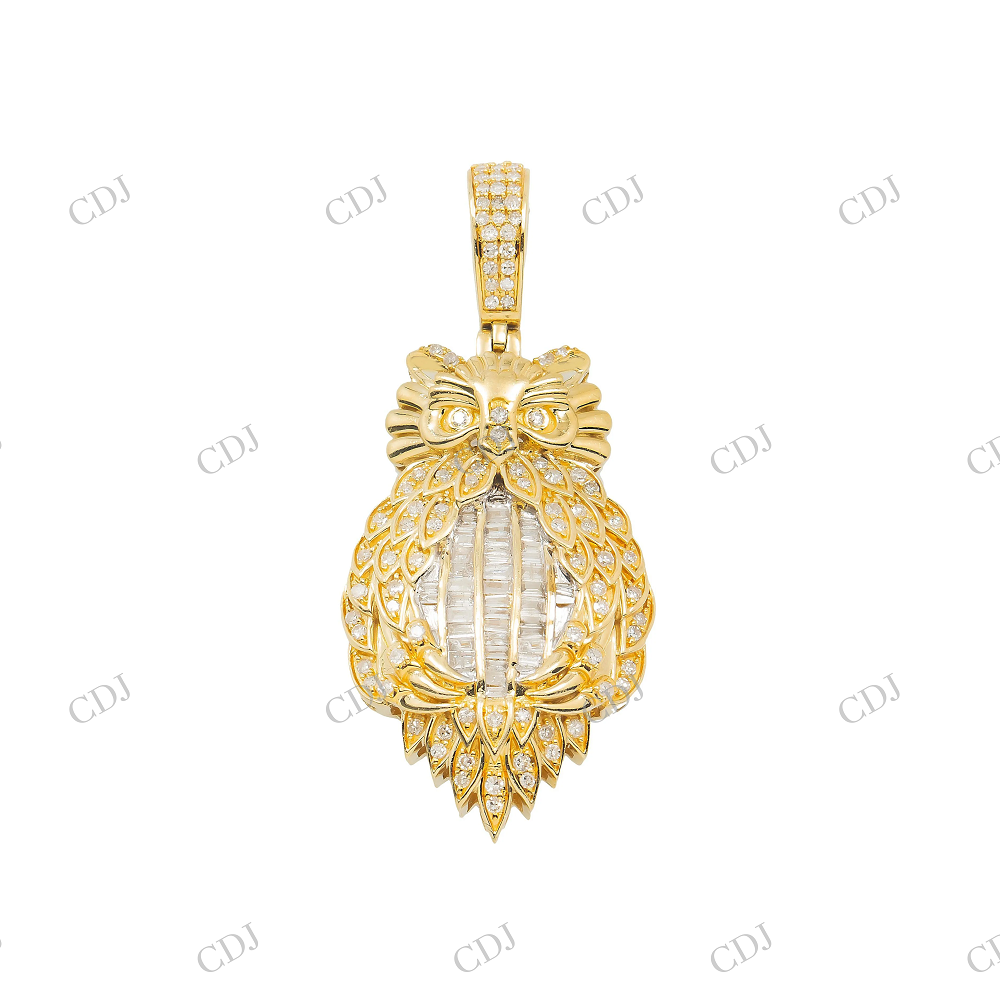 Custom 925 Silver Owl Moissanite Pendant Hip Hop Pendent customdiamjewel