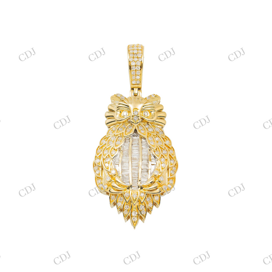 Custom 925 Silver Owl Moissanite Pendant Hip Hop Pendent customdiamjewel