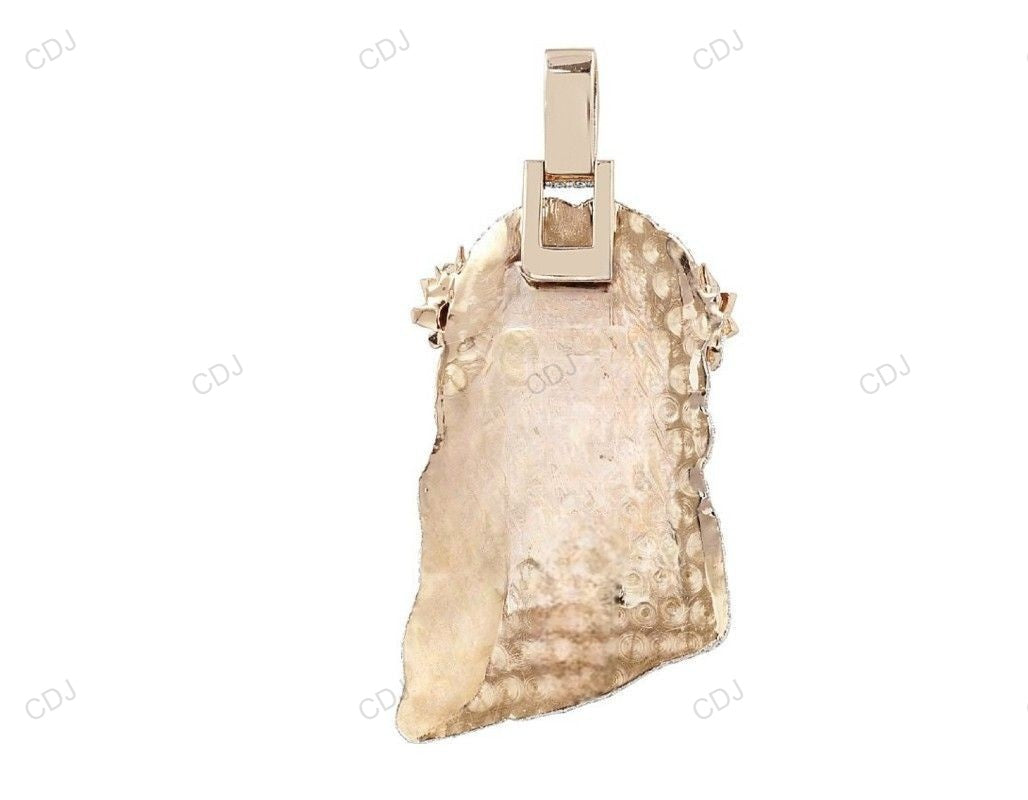 59.17 CTW Iced Out Lab Grown Diamond Unique Jesus Pendant hip hop jewelry CustomDiamJewel