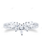 Pear Shape CVD Diamond Gold Wedding Band