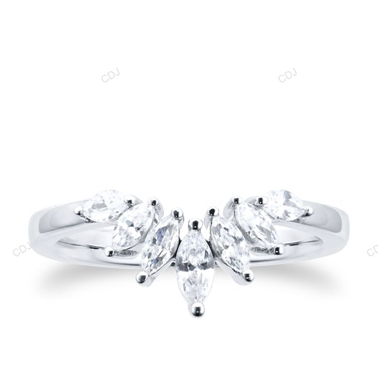 Pear Shape CVD Diamond Gold Wedding Band Wedding Band customdiamjewel