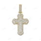 Religious 925 Silver Moissanite Cross Pendant Hip Hop Pendent customdiamjewel