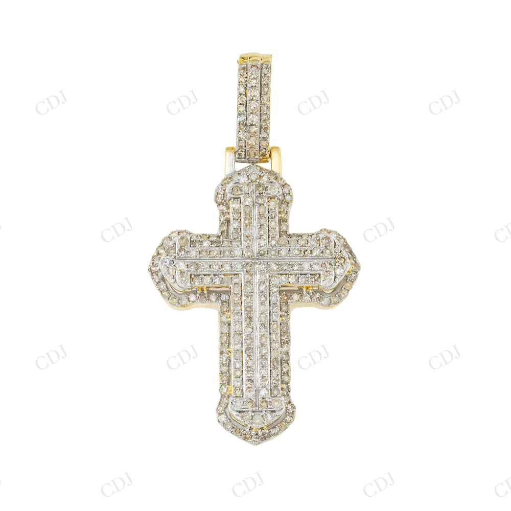 Religious 925 Silver Moissanite Cross Pendant Hip Hop Pendent customdiamjewel
