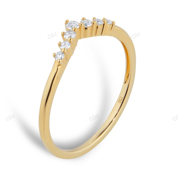 Yellow Gold Lab Grown Diamond Ring For Everyday