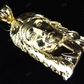 1.5 inch Yellow Gold Plain Jesus Pendant hip hop jewelry CustomDiamJewel