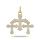 925 Silver Luxury Three Cross Hip Hop Moissanite Diamond Religious Pendant Hip Hop Pendent customdiamjewel
