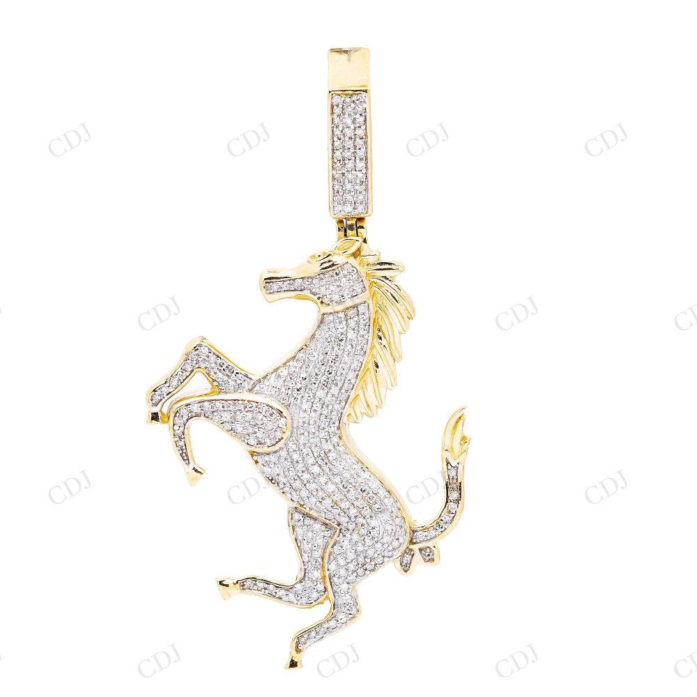 Custom Iced Out Horse Moissanite 925 Sterling Silver Pendant Hip Hop Pendent customdiamjewel