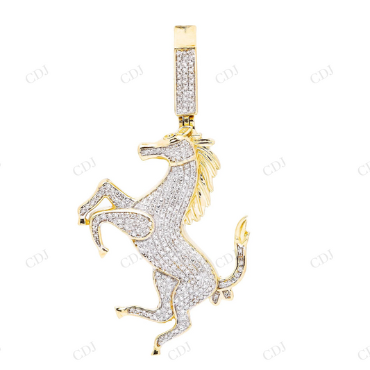 Custom Iced Out Horse Moissanite 925 Sterling Silver Pendant Hip Hop Pendent customdiamjewel
