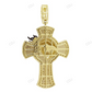 Yellow Gold Enamel Jesus Lab Created Diamond Pendant hip hop jewelry CustomDiamJewel