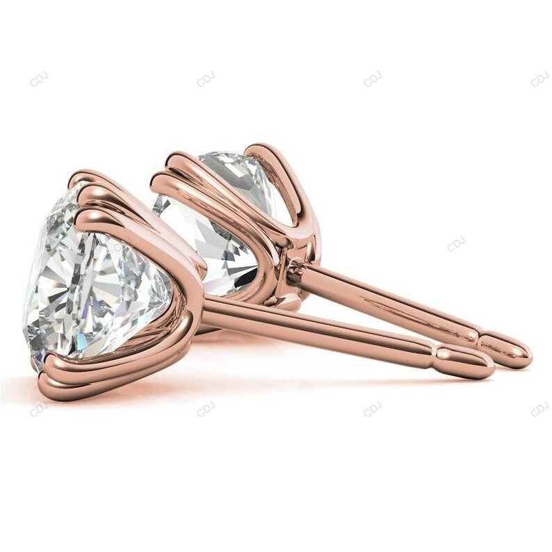White Gold Lab Grown Diamond Stud Earring For Everyday