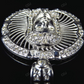 White Gold Jesus Piece Plain Pendant hip hop jewelry CustomDiamJewel