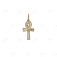 0.72CTW Sterling Silver Baguette and Round Diamond Moissanite Cross Pendant Hip Hop Pendent customdiamjewel