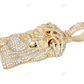 Crowned Jesus Head Lab Grown Diamond Gold Customize Pendant hip hop jewelry CustomDiamJewel
