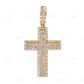 925 Sterling Silver Moissanite Custom Made Cross Pendant Hip Hop Pendent customdiamjewel