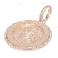 Medallion Christopher Rose Gold CVD Diamond Pendant hip hop jewelry CustomDiamJewel