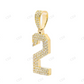 2 Charm 925 Silver Moissanite Pendant Hip Hop Pendent customdiamjewel
