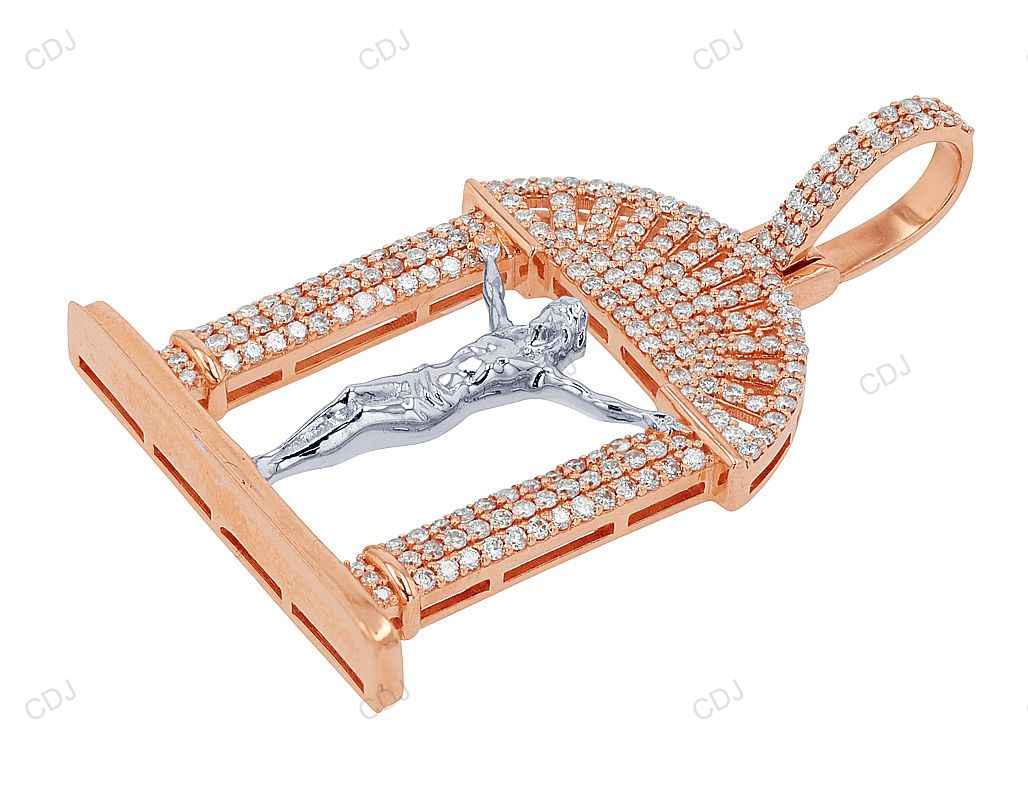 Luxury Jesus Pendant Gold Lab Created Diamond Jewelry hip hop jewelry CustomDiamJewel