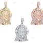 Halo Cross Jesus Lab Grown Diamond Gold Luxury Pendant hip hop jewelry CustomDiamJewel