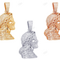 Crowned Jesus Side Lab Grown Diamond Gold Customize Pendant hip hop jewelry CustomDiamJewel