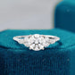 2.00 CTW Round Cut Lab-Grown Diamond Cluster Ring