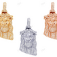 3.0 CTW Crown Of Thorn CVD Gold Jesus Pendant hip hop jewelry CustomDiamJewel