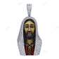Jesus Enamel White Gold Lab Grown Diamond Pendant hip hop jewelry CustomDiamJewel