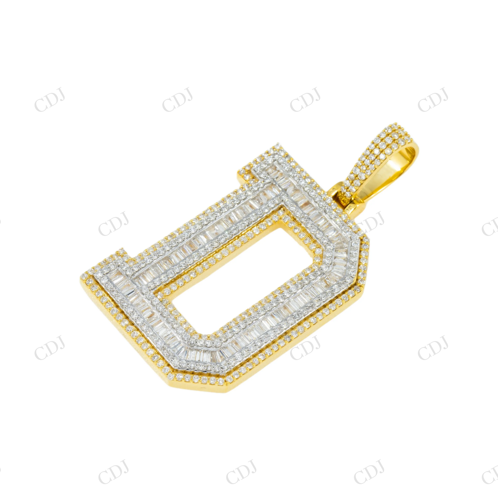 Custom 925 Silver Letter D Moissanite Pendant Hip Hop Pendent customdiamjewel