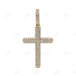 Fully Iced out 925 Silver Moissanite Cross Pendant Hip Hop Pendent customdiamjewel