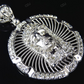 White Gold Jesus Piece Plain Pendant hip hop jewelry CustomDiamJewel