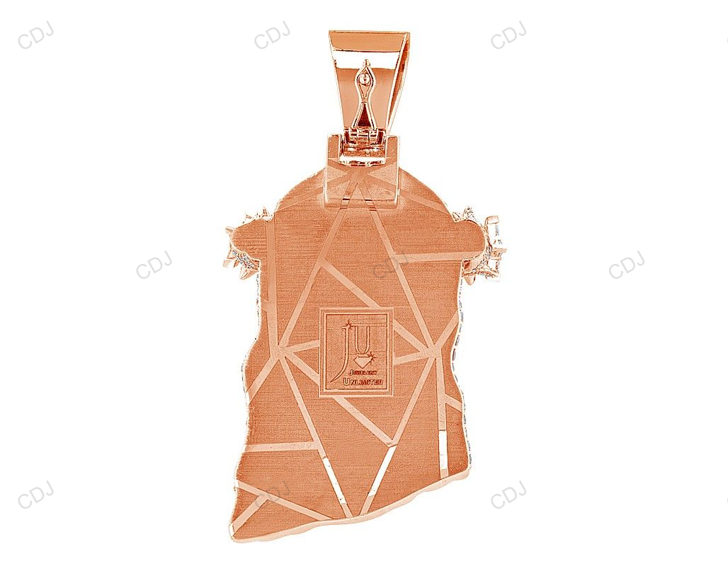 CVD Diamond Gold Jesus Customize Iced Out Pendant hip hop jewelry CustomDiamJewel