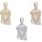 Masked Jesus Iced Out Lab Grown Diamond Solid Gold Pendant hip hop jewelry CustomDiamJewel